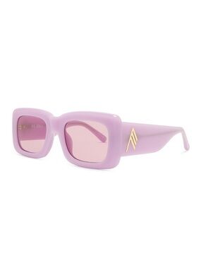 The Attico Lavender Square Sunglasses